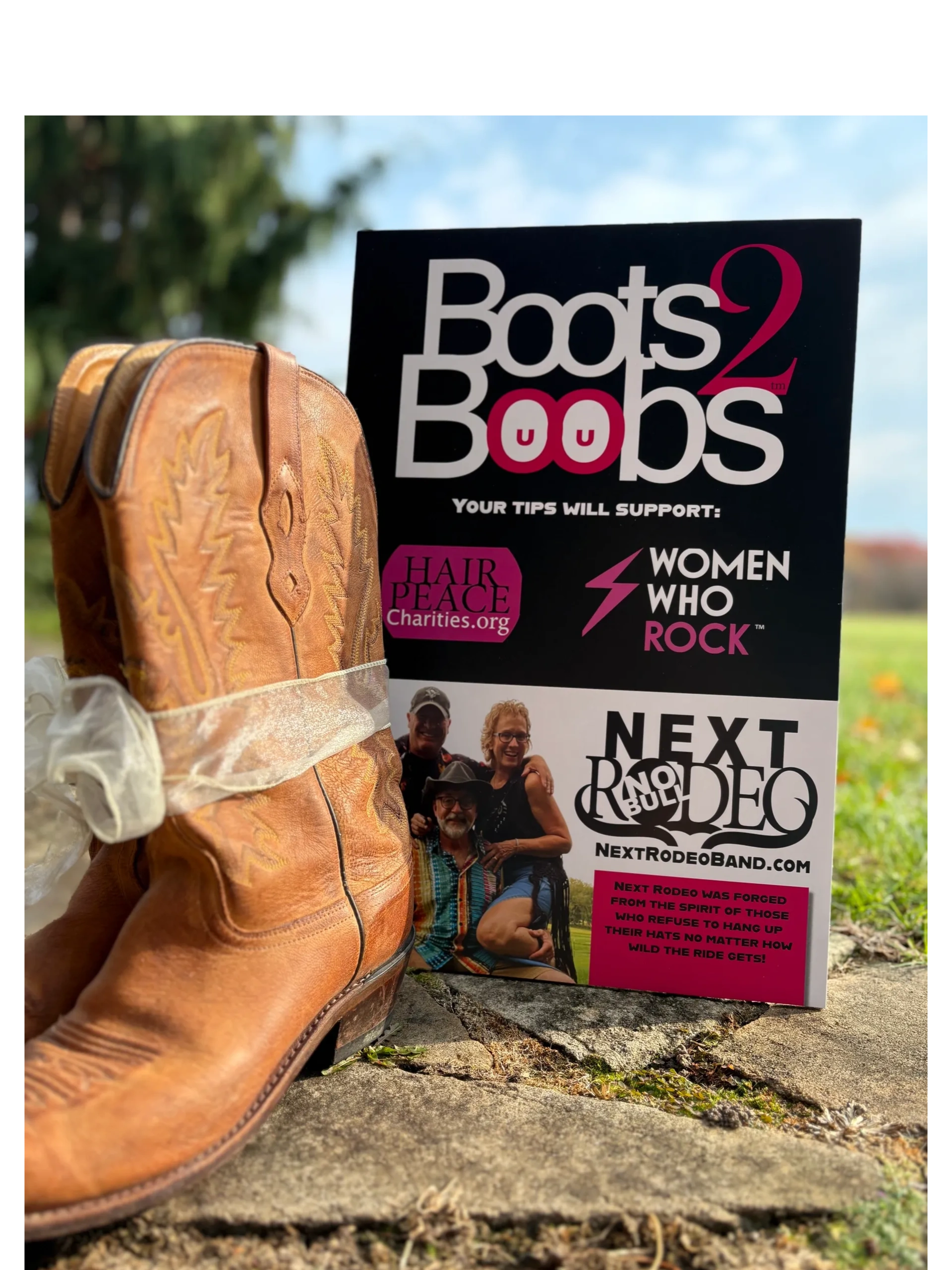 Boots2Boobs charity — supporting women's health through music tips