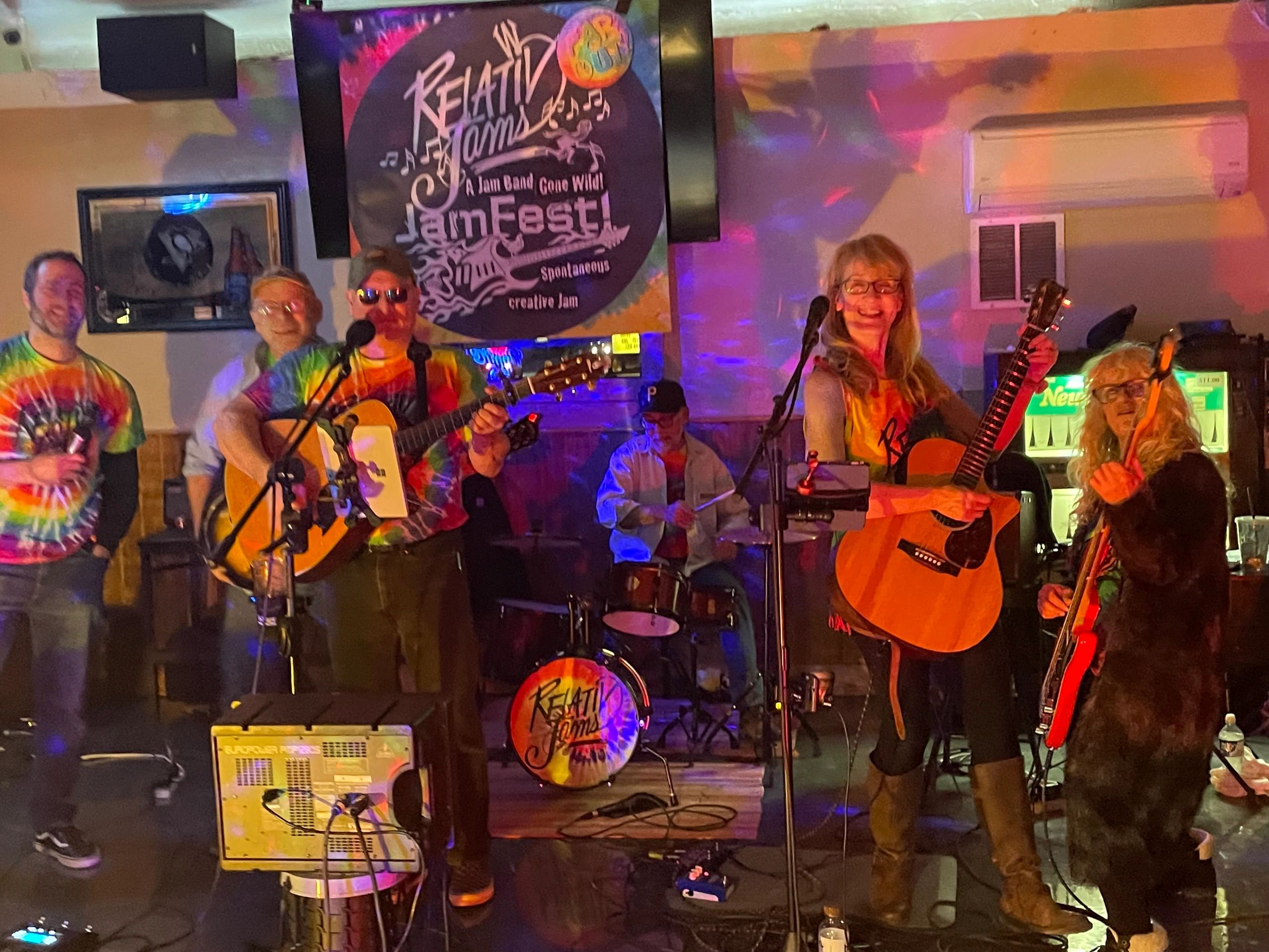 Live music performance with stage lights
